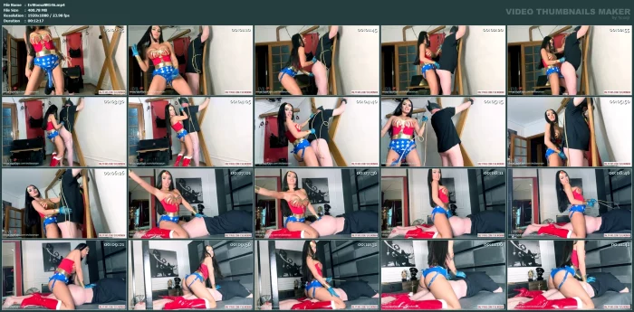 Wonder Woman Pegging - EVIL WOMAN / FCHDOMMES / FETISH CHATEAU DOMMES - MP4