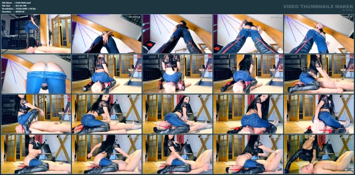 Evilwoman Facesitting In Jeans - EVIL WOMAN - MP4