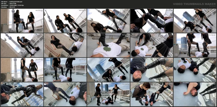 Horrible Boots Domination By Two Bad Women - FACESLAP JAPAN SUPER HARD - MP4