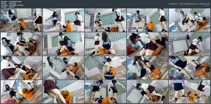 Super Cruel Face Kick And Facesit By Girls - FACESLAP JAPAN SUPER HARD - MP4