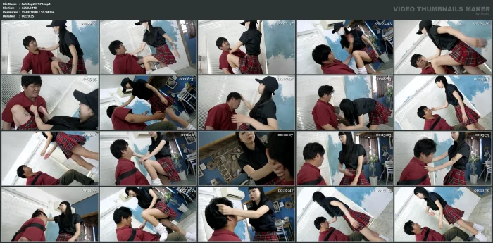 The Girl Delivering The Brutal Faceslap - FACESLAP JAPAN SUPER HARD - MP4