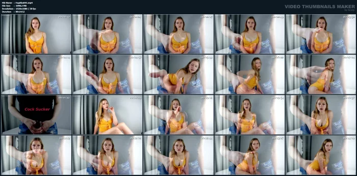 Goddess Allexandra - Cocksucker - FAG ABUSE - MP4