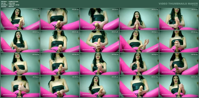 Mistresskarina - Cock Obsessed Whore - FAG ABUSE - MP4