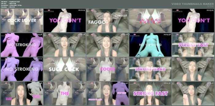 Princess Miki - Gay Cum Guzzling Mind Fuck - FAG ABUSE - MP4