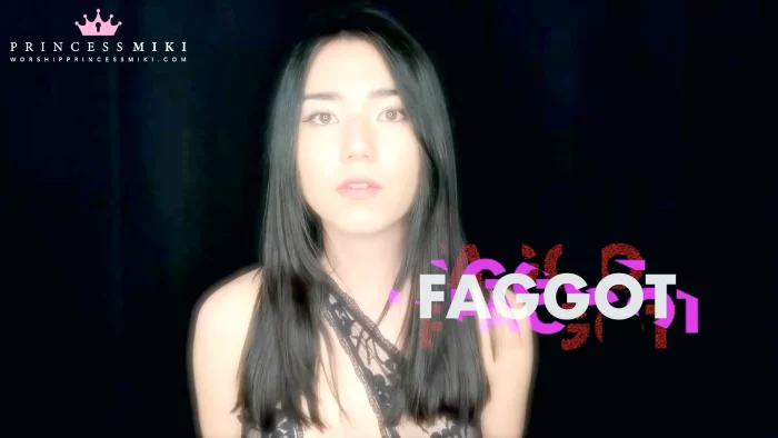 Princess Miki - Intense Sissy Cocksucker Mindfuck Poppers Enhanced - FAG ABUSE - MP4