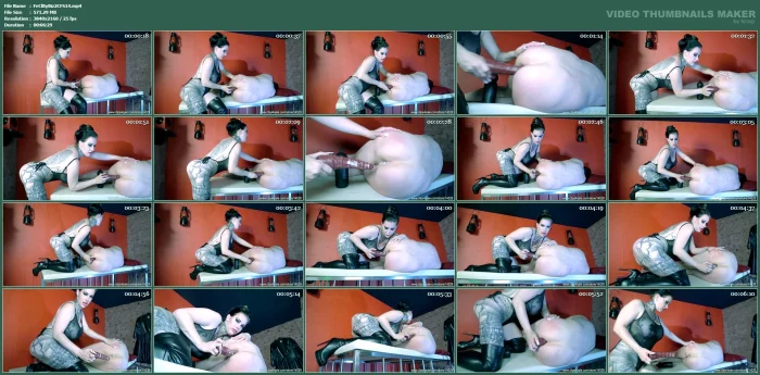 Miss Alessa Milano - A Virgin Ass Get Used With A Dildo - FEMDOM-CLIPS BY BIZARRBOY - MP4