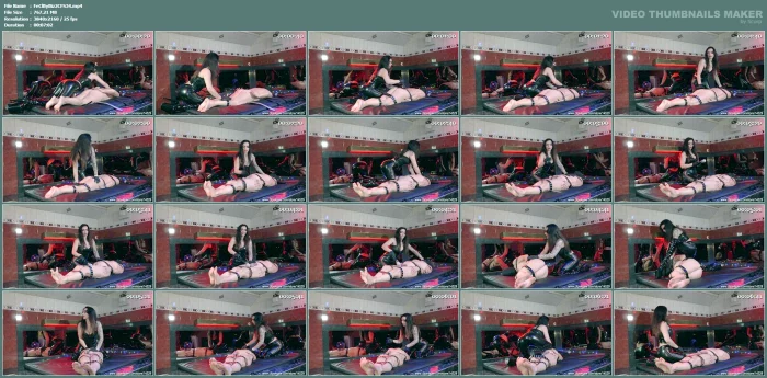 Queen Chiarabella - Used On The Bed - FEMDOM-CLIPS BY BIZARRBOY - MP4