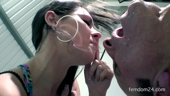 Tormenting Him With My Snot And Spit - Princess Jess - EXTREME FEMDOM STORE - MP4