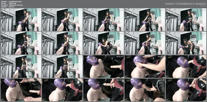 Destroyed With Deepthroat Strap On Facefucking - Lady Herodia - FEMDOM ADVENTURES - MP4