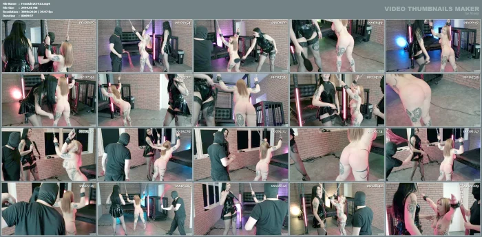 Double Corporal Punishment For Naked Female Slut - Black Nymphe Divine, Eve Rubbtex - FEMDOM ADVENTURES - MP4