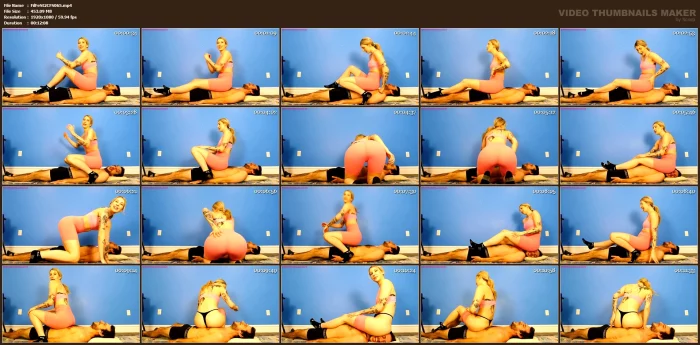 Full Weight Big Booty Butt Crush - Mistress Corinne - FILTH FETISH STUDIOS - MP4