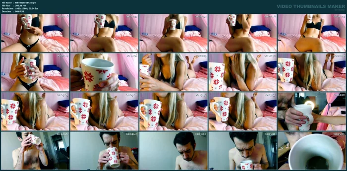 Spit Worship Coffee Drinking - Princess Brooke - FILTH FETISH STUDIOS - MP4
