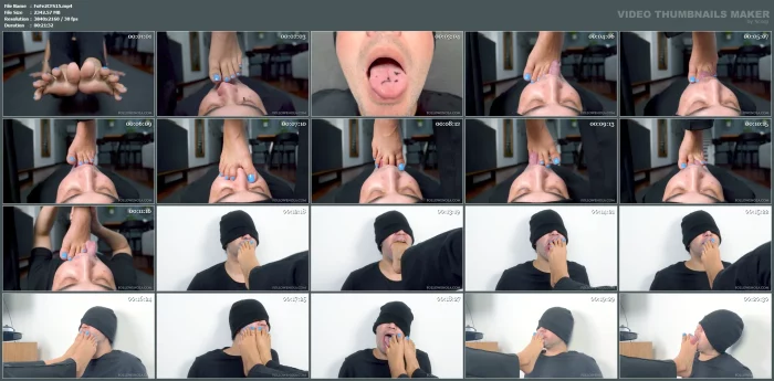 Toe Jam Humiliation - Toes And Soles Licking And Foot Gagging Game - MISTRESS ENOLA FETISH - MP4