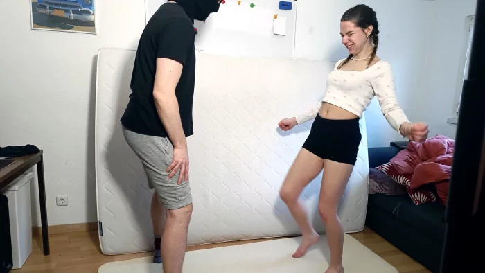Ballbusting Hard Barefoot Kicks - GERMAN BALLS BUSTED - MP4