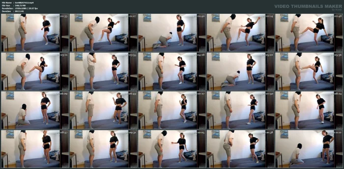 Ballbusting Ist Ihr Beintraining - GERMAN BALLS BUSTED - MP4