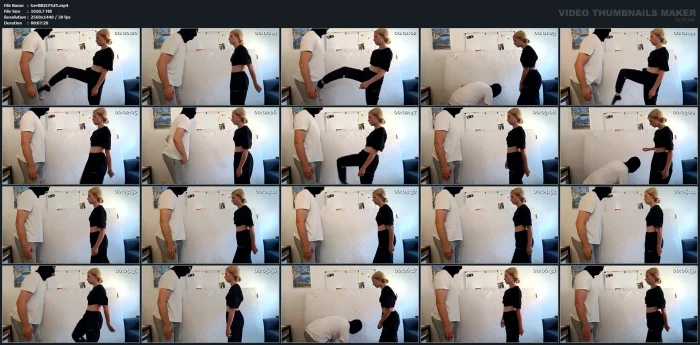 Emo Girl Ballbusting - GERMAN BALLS BUSTED - MP4