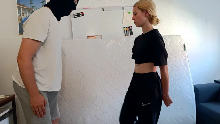 Emo Girl Ballbusting - GERMAN BALLS BUSTED - MP4