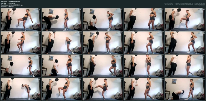Pantyhose Ballbusting - GERMAN BALLS BUSTED - MP4