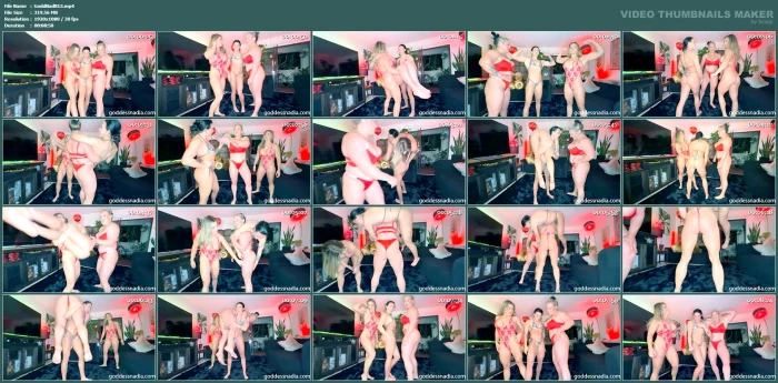 Goddess Nadia, Lexa Stah And Sydney Thunder - Red Hot Lift And Carry Muscle Worship - GODDESSNADIA - MP4