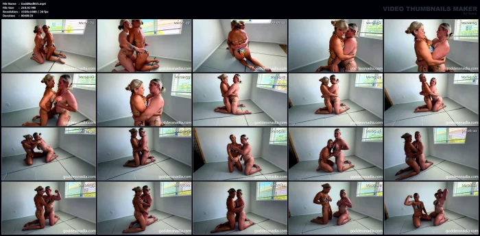 Goddess Nadia And Her Sinister Sister, Sydney Thunder - Bikini Bear Hug Wrestling - GODDESSNADIA - MP4
