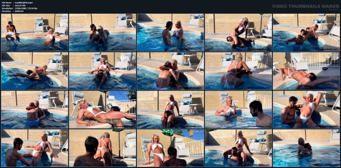 Hard Body Barbie Pool Punishment - Scissors - GODDESSNADIA - MP4