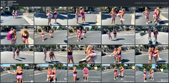 Sydney Thunder - Nadia And Sydney To The Rescue - Lift And Carry - GODDESSNADIA - MP4