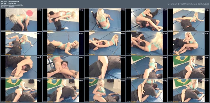 Busty Desaree Scissors Her Opponent And Hates To Let Go - GRAPPLINGGIRLS - MP4