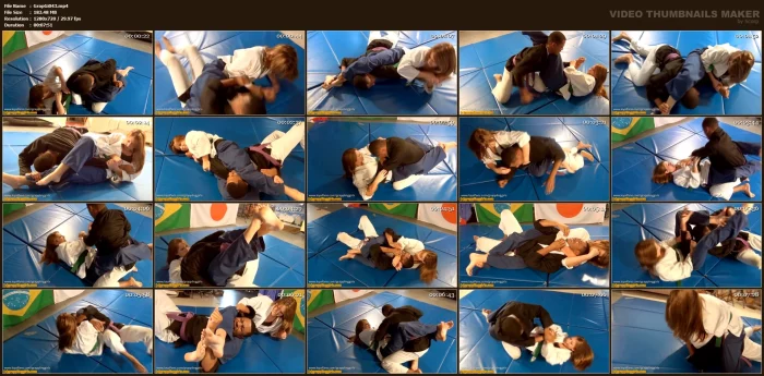 Danelle(18) And Derrick(24) Are In The Same Karate Class - GRAPPLINGGIRLS - MP4
