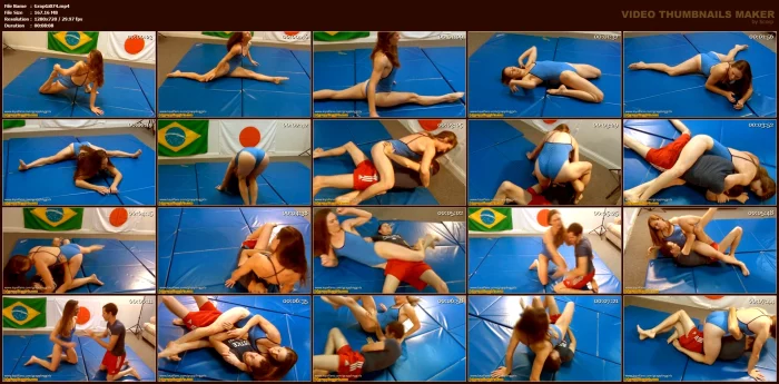 Lynn I's An Acrobat With A Body That Would Rival That Of An Olympic Athlete - GRAPPLINGGIRLS - MP4