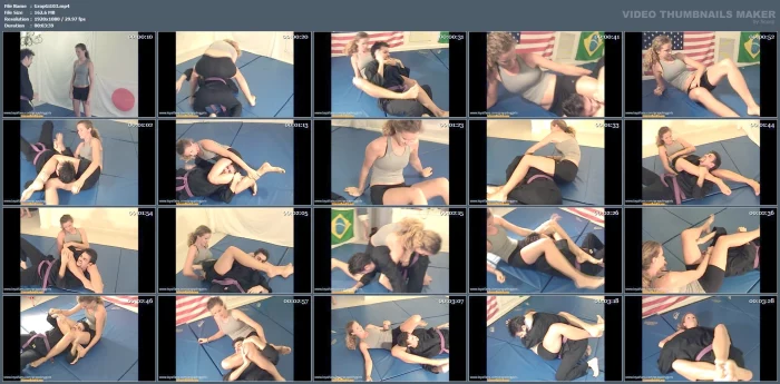 Tall 6'3' 19 Year Old Amazon Xenia - GRAPPLINGGIRLS - MP4