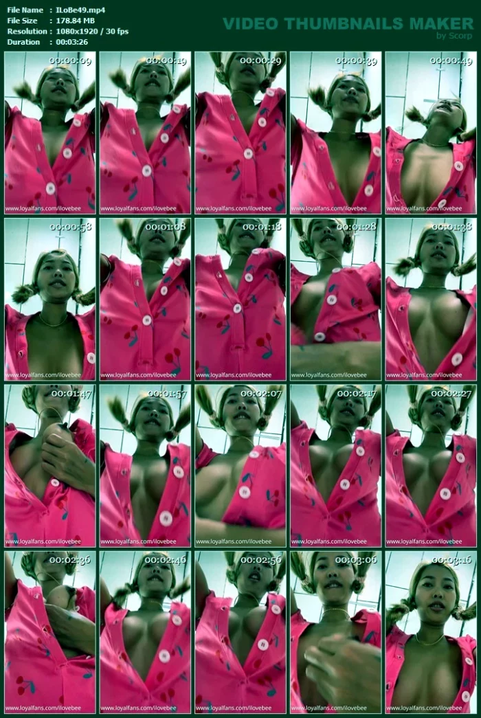 My Big Tits In Your Face - ILOVEBEE / LOVELY THAI ANGEL - MP4