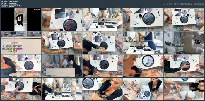 The Legendary Cum Contest - Greta & Nina - IGNORINGHANDJOBS - MP4