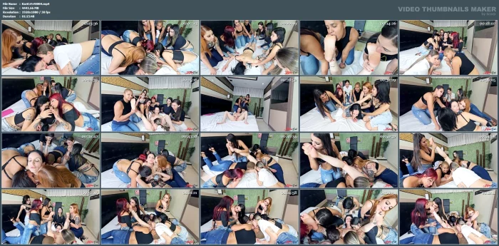 8 Lesbians Orgy With Vitoria Vonteese - KARINA CRUEL FETISH VIDEOS - MP4