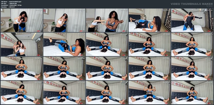 Big Vs Small Girl Fight Of Strength - KARINA CRUEL FETISH VIDEOS - MP4