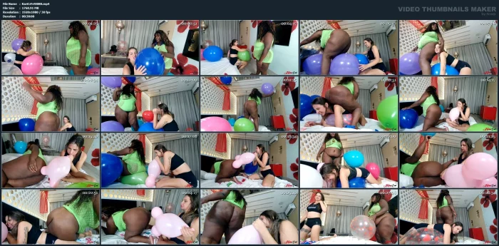 Farts Explosions With Balloons - KARINA CRUEL FETISH VIDEOS - MP4