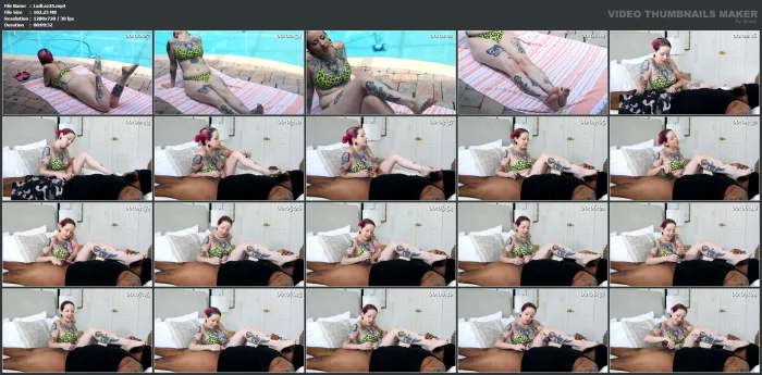 My Feet On Your Face With Handjob - LADY LAZARUS / LADYLAZ - MP4