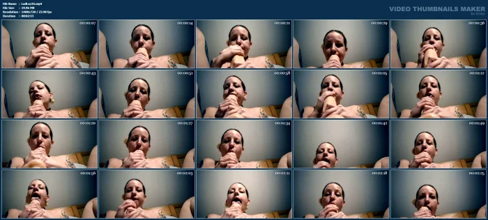 Sucking On My Giant Dildo With My Split Tongue - LADY LAZARUS / LADYLAZ - MP4