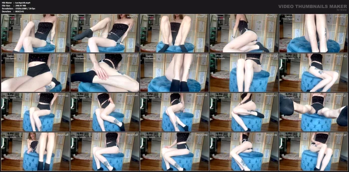 Blonde Brat Body Worship Hairy Legs - LUCY SPANKS - MP4