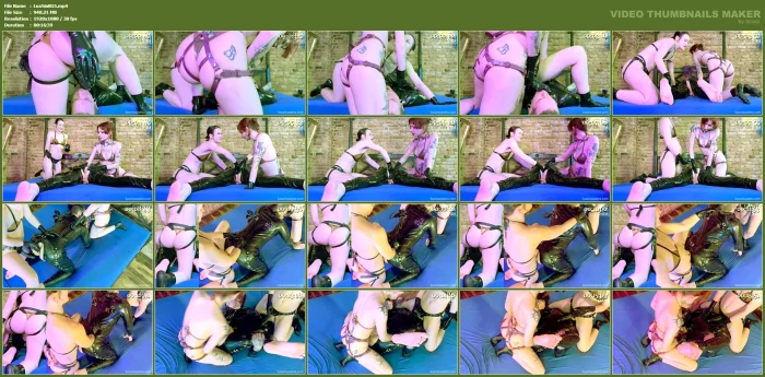 Double Domme Strapon Spitroast And Facefuck With Miss Flora And Miss Vera Violette - LUXURIOUS SINS / BDSM STUDIO LUX - MP4