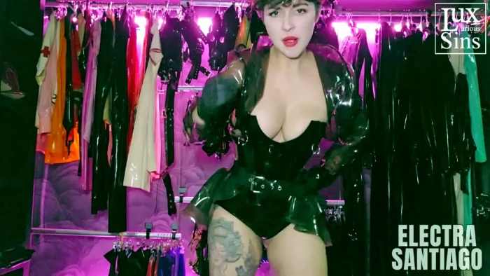 Latex JOI With Miss Electra Santiago - Femdom Jerk Off Instructions - LUXURIOUS SINS / BDSM STUDIO LUX - MP4