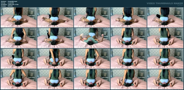 Ass Facesitting Femdom By Asian Wife On The Bed - MEAN ASIAN WIFE - MP4