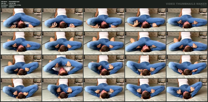 Crushed Under Jeans Facesitting No Mercy - MEAN ASIAN WIFE - MP4