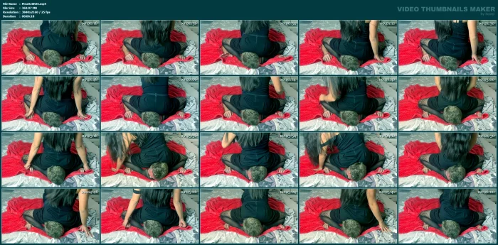 Foot Prisoner For Asian In Black Pantyhose - MEAN ASIAN WIFE - MP4