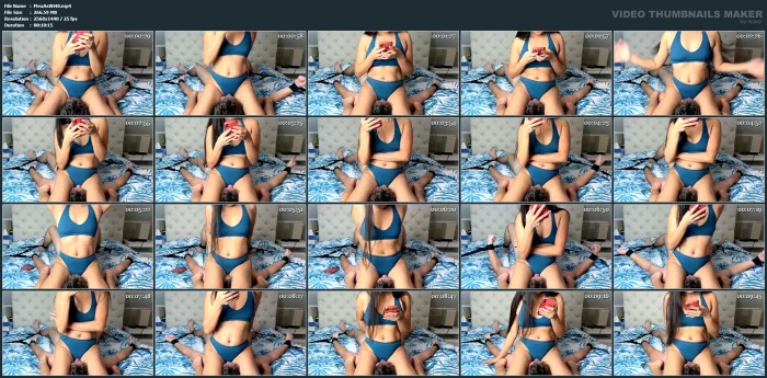 Ignored Bondage Facesitting On Bed - MEAN ASIAN WIFE - MP4