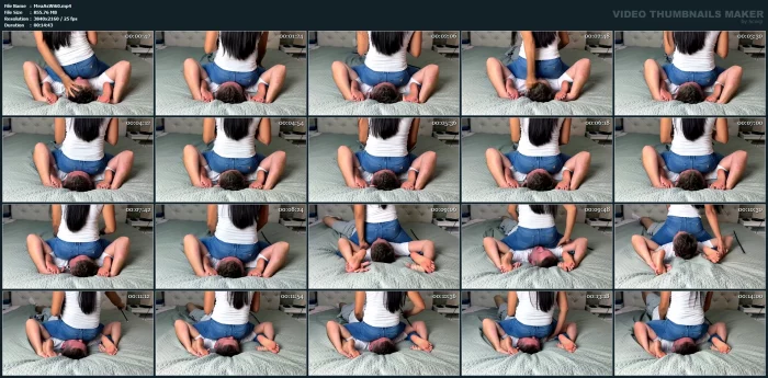 Reverse Facesitting In Jeans Suffer Under Ass - MEAN ASIAN WIFE - MP4