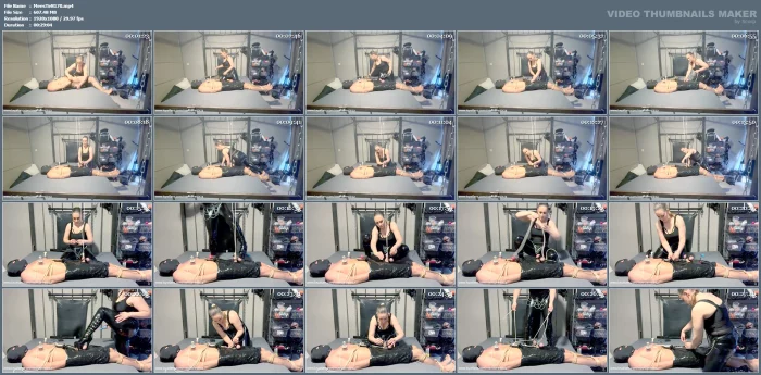 CBT With Toys Bondage Foot Play Electric Play - MEESTERES TIRZA / KIKI KOETSENRUIJTER / MISTRESS TIRZA - MP4