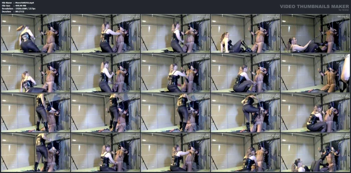 Dick Slapping Trampling CBT Dildo Sucking - MEESTERES TIRZA / KIKI KOETSENRUIJTER / MISTRESS TIRZA - MP4