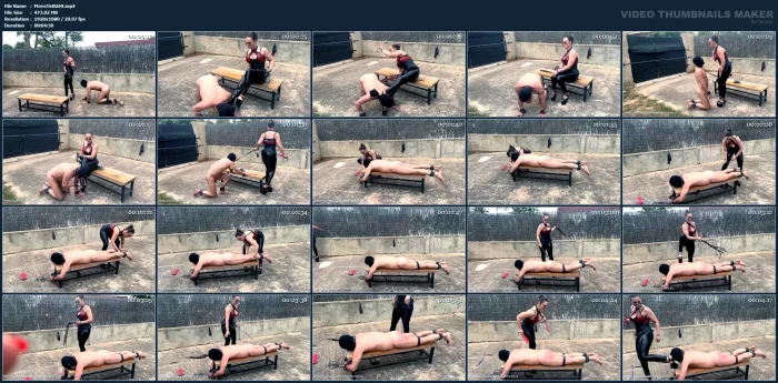 Female Domination Foot Worship Whipping Outdoor Humiliation - MEESTERES TIRZA / KIKI KOETSENRUIJTER / MISTRESS TIRZA - MP4
