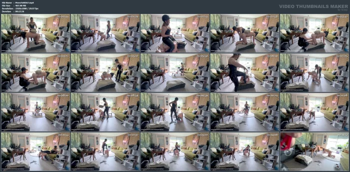 Pony Training Nice Riding Through The Room - MEESTERES TIRZA / KIKI KOETSENRUIJTER / MISTRESS TIRZA - MP4