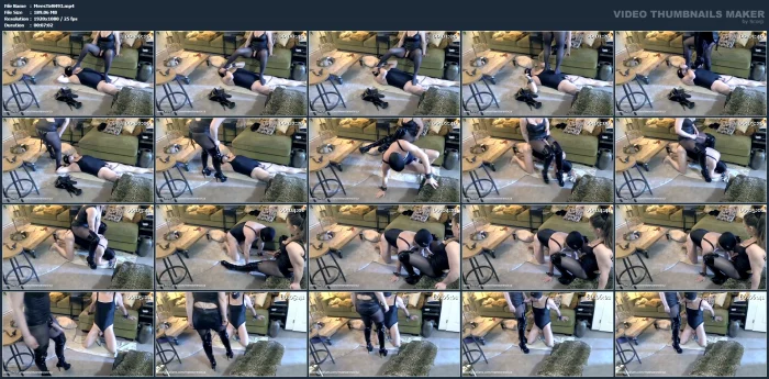 Submissive Slave Training Human Forniture - MEESTERES TIRZA / KIKI KOETSENRUIJTER / MISTRESS TIRZA - MP4